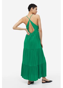 H & M - Długa sukienka plisowana - Zielony ze sklepu H&M w kategorii Sukienki - zdjęcie 170635394