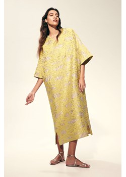 H & M - Brokatowa sukienka tunikowa - Żółty ze sklepu H&M w kategorii Sukienki - zdjęcie 170635411
