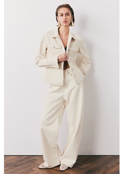 H & M - Wide Regular Jeans - Biały ze sklepu H&M w kategorii Jeansy damskie - zdjęcie 170635450