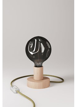 H & M - Drewniana Lampa Stołowa Z Żarówką Bumped - Szary ze sklepu H&M w kategorii Lampy stołowe - zdjęcie 170635500