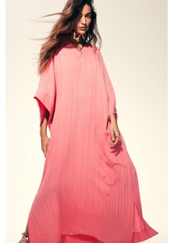 H & M - Sukienka tunikowa o strukturalnym splocie - Różowy ze sklepu H&M w kategorii Sukienki - zdjęcie 170635634