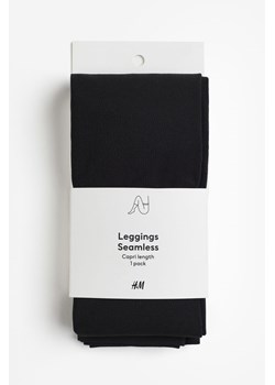 H & M - Legginsy capri Seamless - Czarny ze sklepu H&M w kategorii Rajstopy - zdjęcie 170635692