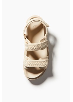 H & M - Plecione sandały - Beżowy ze sklepu H&M w kategorii Sandały damskie - zdjęcie 170635733