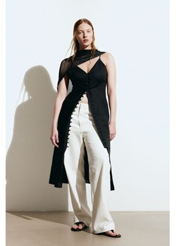 H & M - Sukienka z domieszką lnu - Czarny ze sklepu H&M w kategorii Sukienki - zdjęcie 170635772
