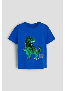 H & M - T-shirt z odwracanymi cekinami - Niebieski ze sklepu H&M w kategorii T-shirty chłopięce - zdjęcie 170635790