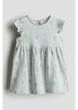 H & M - Dżersejowa sukienka - Zielony ze sklepu H&M w kategorii Sukienki niemowlęce - zdjęcie 170635864