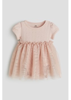 H & M - Tiulowa sukienka z body - Pomarańczowy ze sklepu H&M w kategorii Sukienki niemowlęce - zdjęcie 170635884