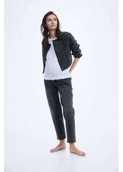 H & M - MAMA Straight Ankle Jeans - Szary ze sklepu H&M w kategorii Spodnie ciążowe - zdjęcie 170636032