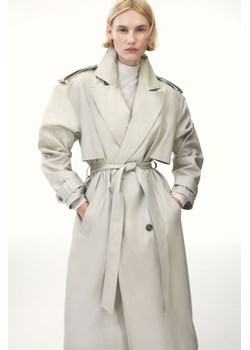H & M - Trencz z diagonalu - Brązowy ze sklepu H&M w kategorii Płaszcze damskie - zdjęcie 170636131