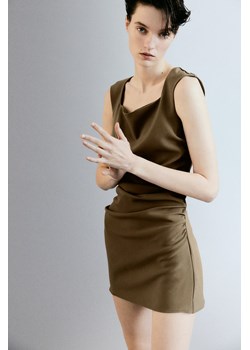 H & M - Sukienka z dekoltem karo - Zielony ze sklepu H&M w kategorii Sukienki - zdjęcie 170636394