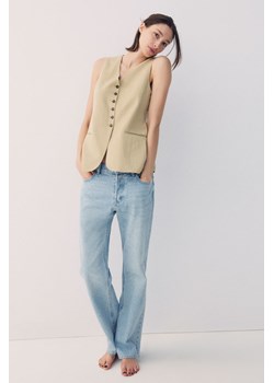 H & M - Straight High Jeans - Niebieski ze sklepu H&M w kategorii Jeansy damskie - zdjęcie 170636420