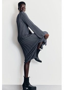 H & M - Dzianinowa sukienka bodycon - Szary ze sklepu H&M w kategorii Sukienki - zdjęcie 170636724