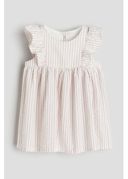 H & M - Bawełniana sukienka z falbankami - Różowy ze sklepu H&M w kategorii Sukienki dziewczęce - zdjęcie 170636873