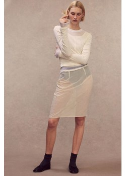H & M - Spódnica zdobiona kamieniami strassu - Beżowy ze sklepu H&M w kategorii Spódnice - zdjęcie 170636874