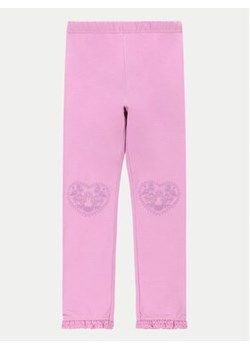 Coccodrillo Legginsy WC4122102GEK Różowy Slim Fit ze sklepu MODIVO w kategorii Spodnie dziewczęce - zdjęcie 170640473