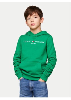Tommy Hilfiger Bluza Essential KS0KS00205 Zielony Regular Fit ze sklepu MODIVO w kategorii Bluzy chłopięce - zdjęcie 170641240