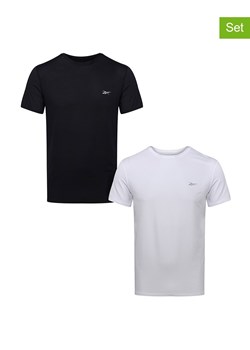 Reebok Koszulki (2 szt.) &quot;Clancy&quot; w kolorze białym i czarnym ze sklepu Limango Polska w kategorii T-shirty męskie - zdjęcie 170641642