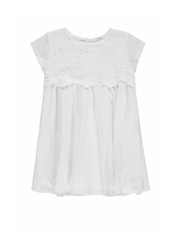 Sukienka dziewczęca z krótkim rękawem, biała, haftowana, Königsmuhle ze sklepu 5.10.15 w kategorii Sukienki niemowlęce - zdjęcie 170642030