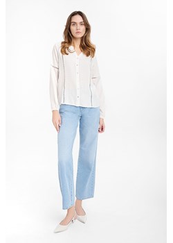 Bluzka damska z długim rękawem biała ze sklepu 5.10.15 w kategorii Bluzki damskie - zdjęcie 170642033