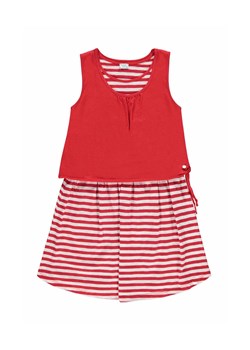 Sukienka dziewczęca bez rękawów, czerwona, paski, Königsmuhle ze sklepu 5.10.15 w kategorii Sukienki dziewczęce - zdjęcie 170642113
