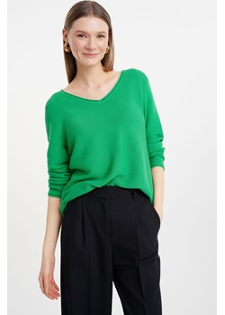 Sweter damski w strukturę zielony ze sklepu 5.10.15 w kategorii Swetry damskie - zdjęcie 170642133