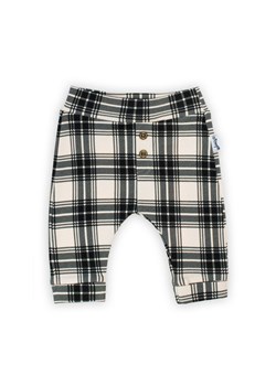 Spodnie chłopięce w kratkę czarne ze sklepu 5.10.15 w kategorii Spodnie i półśpiochy - zdjęcie 170642213