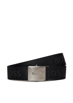 Pasek Męski Boss Icon Ro J Sz35 50481646 Black 001 ze sklepu eobuwie.pl w kategorii Paski męskie - zdjęcie 170643444