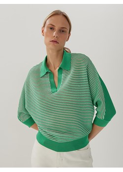 Someday Sweter &quot;Tajour&quot; w kolorze zielonym ze sklepu Limango Polska w kategorii Swetry damskie - zdjęcie 170644104