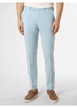 Finshley & Harding Spodnie - Kalifornia Mężczyźni Slim Fit jasnoniebieski marmurkowy ze sklepu vangraaf w kategorii Spodnie męskie - zdjęcie 170645310