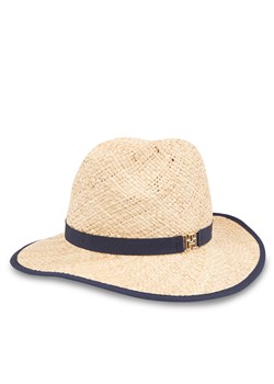 Kapelusz Tommy Hilfiger Beach Summer Straw Fedora Hat AW0AW16044 Écru ze sklepu eobuwie.pl w kategorii Kapelusze damskie - zdjęcie 170647240