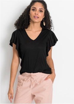 Shirt z rękawami z falbanami ze sklepu bonprix w kategorii Bluzki damskie - zdjęcie 170647584