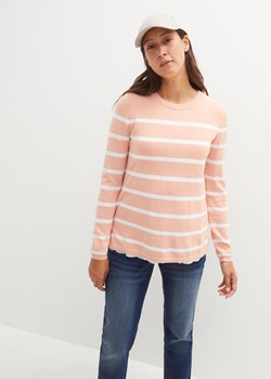 Sweter ciążowy i do karmienia, z ażurowym haftem ze sklepu bonprix w kategorii Swetry damskie - zdjęcie 170648833