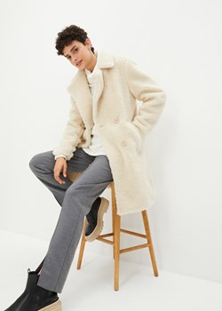 Płaszcz żakietowy z polaru baranka ze sklepu bonprix w kategorii Płaszcze damskie - zdjęcie 170649183