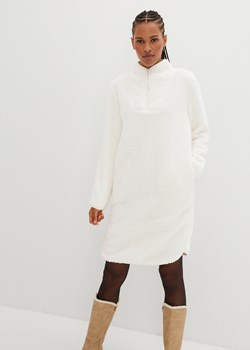 Sukienka z polaru baranka, ze stójką z zamkiem ze sklepu bonprix w kategorii Sukienki - zdjęcie 170649223