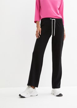 Spodnie z dżerseju z szerokimi nogawkami ze sklepu bonprix w kategorii Spodnie damskie - zdjęcie 170649401