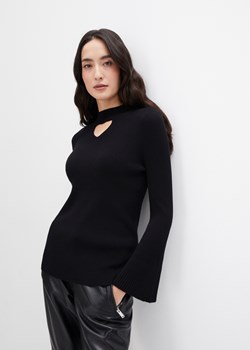 Sweter z wycięciem ze sklepu bonprix w kategorii Swetry damskie - zdjęcie 170649503