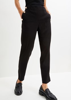 Spodnie biznesowe z wygodnym paskiem ze sklepu bonprix w kategorii Spodnie damskie - zdjęcie 170649613