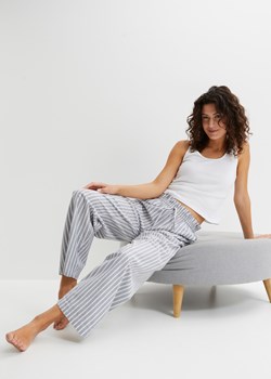Piżama: krótki top w prążek + spodnie z tkaniny batystowej ze sklepu bonprix w kategorii Piżamy damskie - zdjęcie 170649641