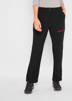 Spodnie softshell ze stretchem, z kieszeniami, z materiału odpychającego wodę ze sklepu bonprix w kategorii Spodnie damskie - zdjęcie 170649904