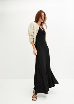 Długa sukienka z marszczeniem ze sklepu bonprix w kategorii Sukienki - zdjęcie 170650474
