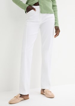 Wygodne spodnie ze stretchem ze sklepu bonprix w kategorii Spodnie damskie - zdjęcie 170650642