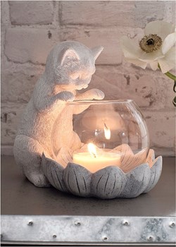 Świecznik na świece podgrzewacze Kot ze sklepu bonprix w kategorii Świeczniki - zdjęcie 170650812