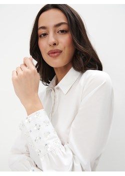 Mohito - Koszula z bawełny - biały ze sklepu Mohito w kategorii Koszule damskie - zdjęcie 170651043