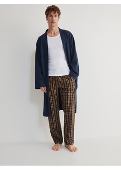 Reserved - Spodnie piżamowe w kratę - musztardowy ze sklepu Reserved w kategorii Piżamy męskie - zdjęcie 170651404