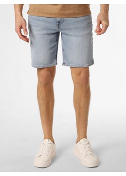 Tommy Hilfiger Męskie spodenki jeansowe - Brooklyn Short Mężczyźni Bawełna light stone jednolity ze sklepu vangraaf w kategorii Spodenki męskie - zdjęcie 170651683