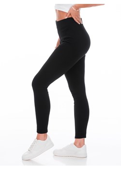 Spodnie damskie legginsy 247PLR - czarne ze sklepu Edoti w kategorii Spodnie damskie - zdjęcie 170653194
