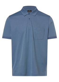 Ragman Męska koszulka polo Mężczyźni niebieski marmurkowy ze sklepu vangraaf w kategorii T-shirty męskie - zdjęcie 170654962