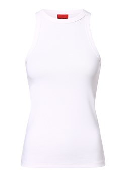 HUGO Top damski - The Plain Tank Kobiety biały jednolity ze sklepu vangraaf w kategorii Bluzki damskie - zdjęcie 170654972