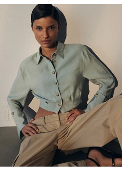Reserved - Koszula z odpinanymi mankietami - jasnozielony ze sklepu Reserved w kategorii Koszule damskie - zdjęcie 170655232