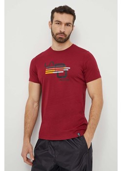 LA Sportiva t-shirt Stripe Cube męski kolor bordowy z nadrukiem N98320320 ze sklepu ANSWEAR.com w kategorii T-shirty męskie - zdjęcie 170657274
